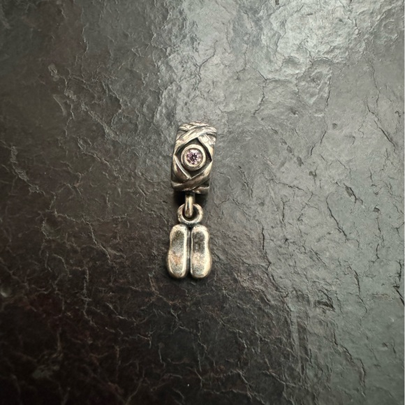 Pandora Ballet Slippers Dangle Charm - Picture 4 of 5